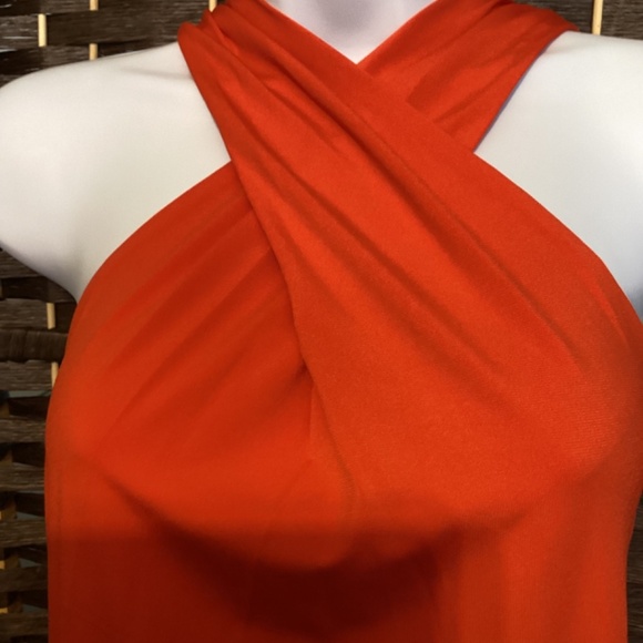 Halter Neck Top ( Color: Dark Orangis) - Picture 2 of 5